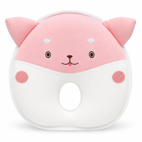 Pink Cat Design Baby Head Shaping Pillow – Pack of 1