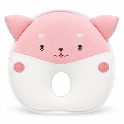 Pink Cat Design Baby Head Shaping Pillow – Pack of 1