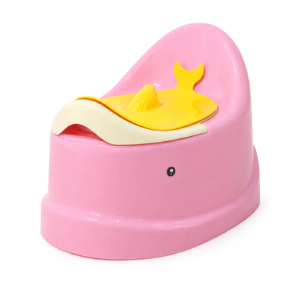 Fish Design Baby Potty Chair with Backrest – Pink