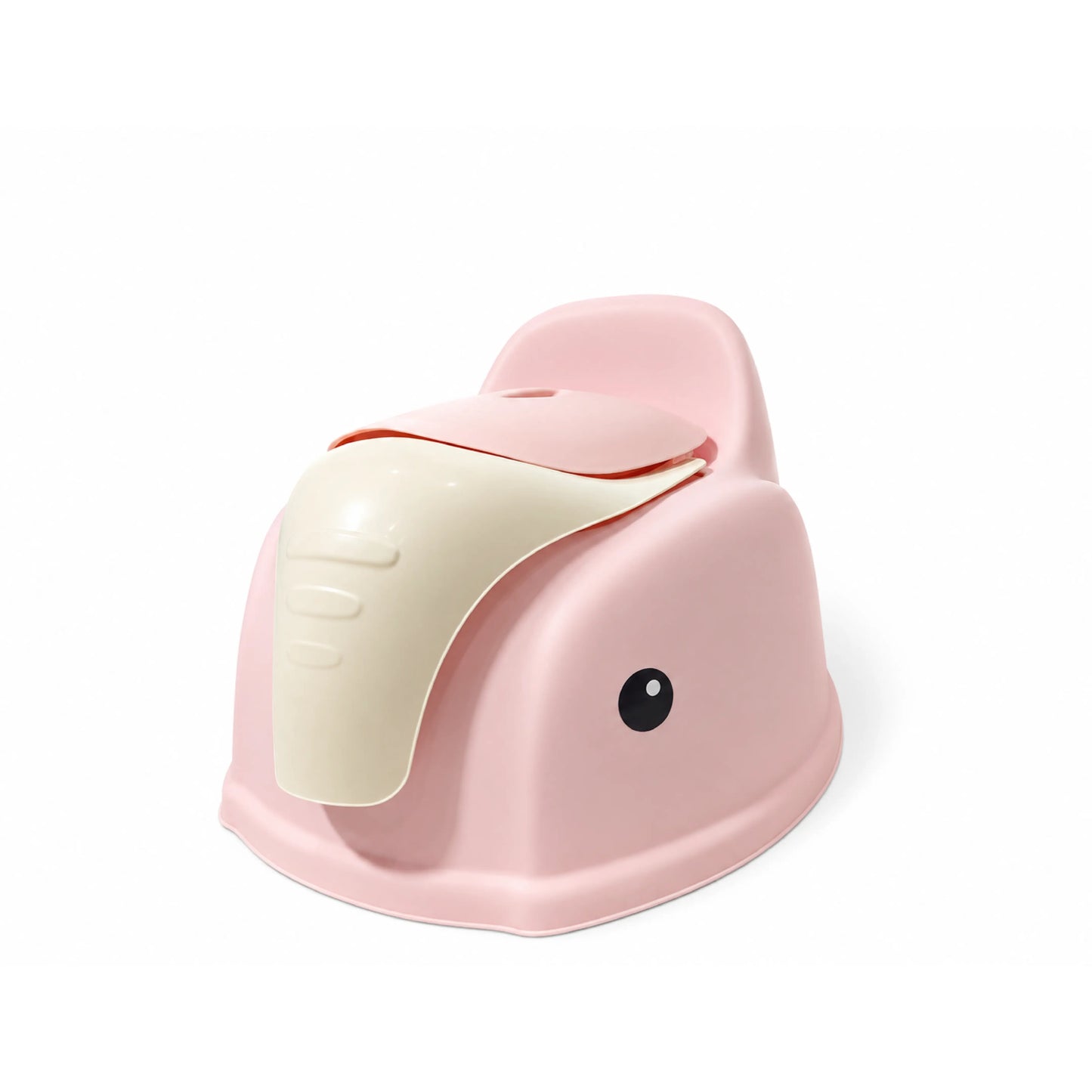 Elephant Design Baby Potty Chair with Backrest – Pink