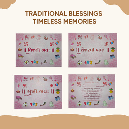 Baby Girl Chhathi Pujan Dress Set – Pink