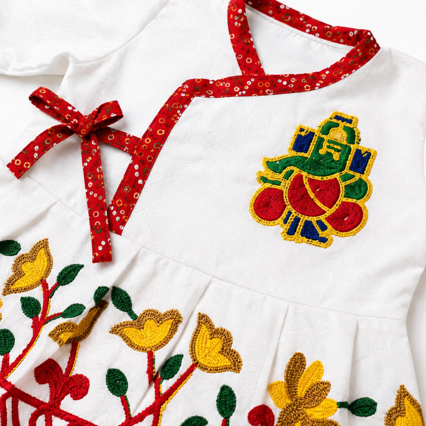 Baby Boy Krishna Look for Chhathi Ceremony Dress Set – Red