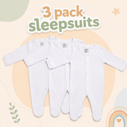 Pure Cotton Full Sleeve Baby Jabla (Sadra) with Front Snap Buttons
