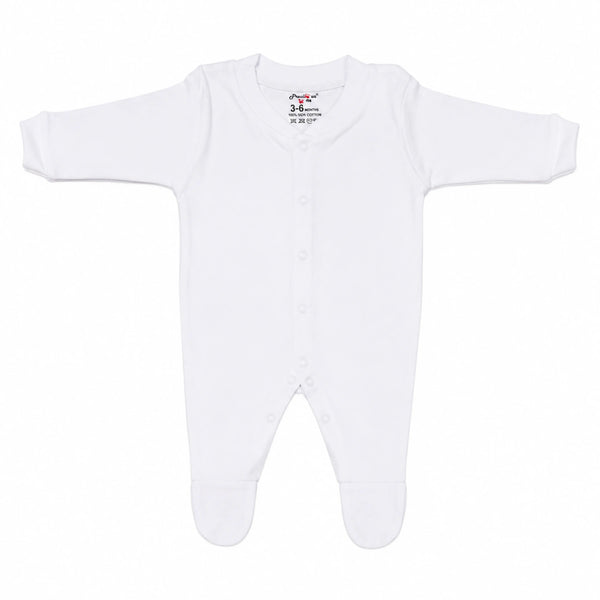 Pure Cotton Full Sleeve Baby Jabla (Sadra) with Front Snap Buttons