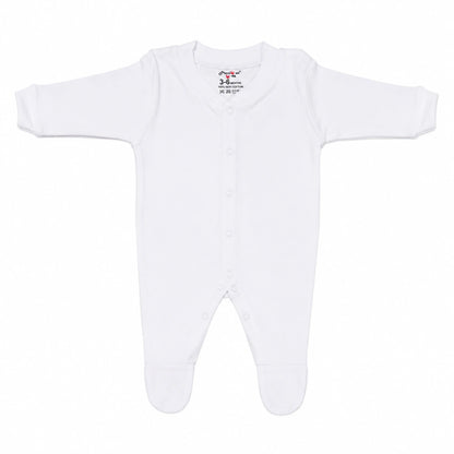 Pure Cotton Full Sleeve Baby Jabla (Sadra) with Front Snap Buttons