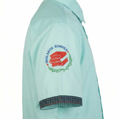 Dholakiya School Uniform checks Half Sleeve Shirt