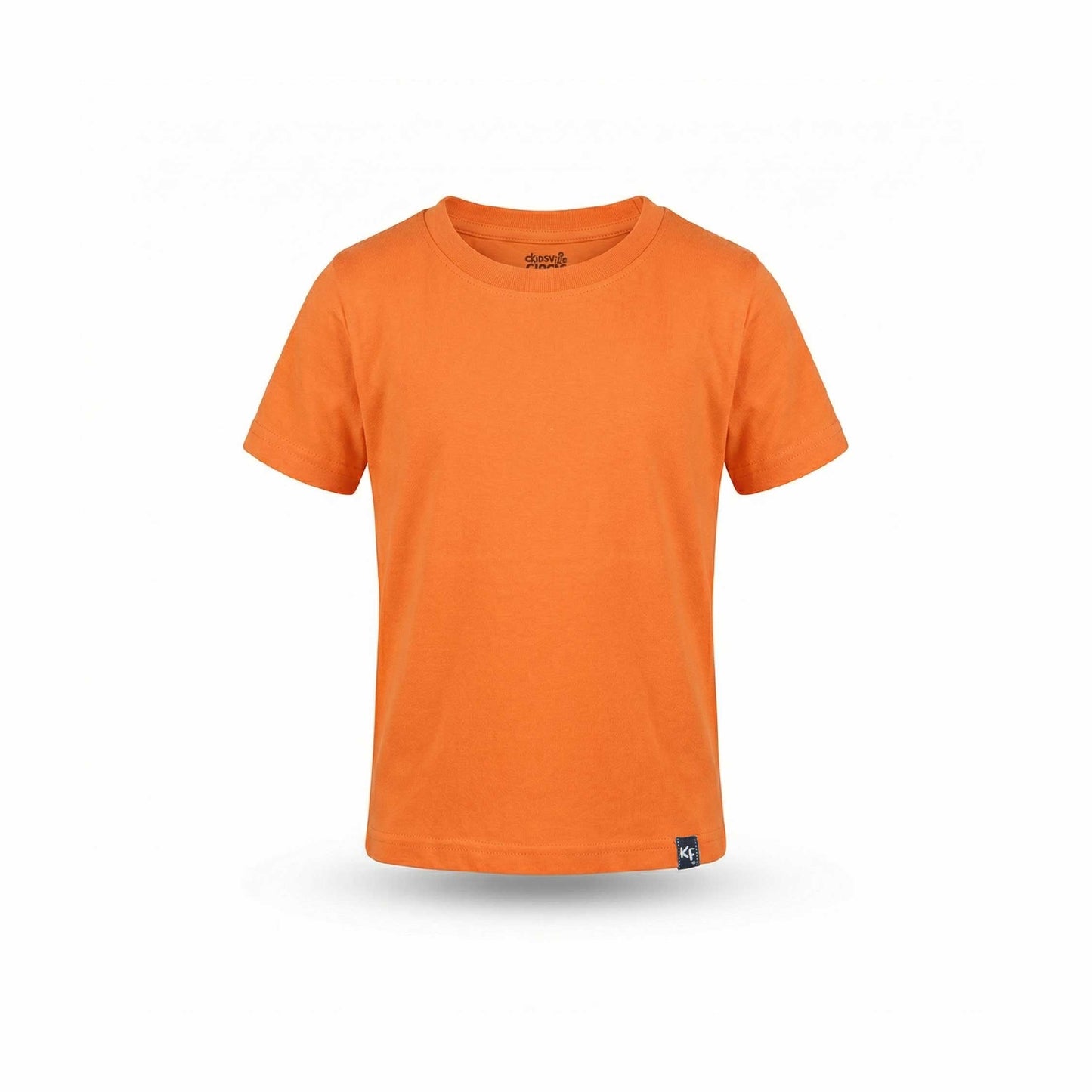 Orange Kids Cotton T-Shirt | Unisex Daily Wear
