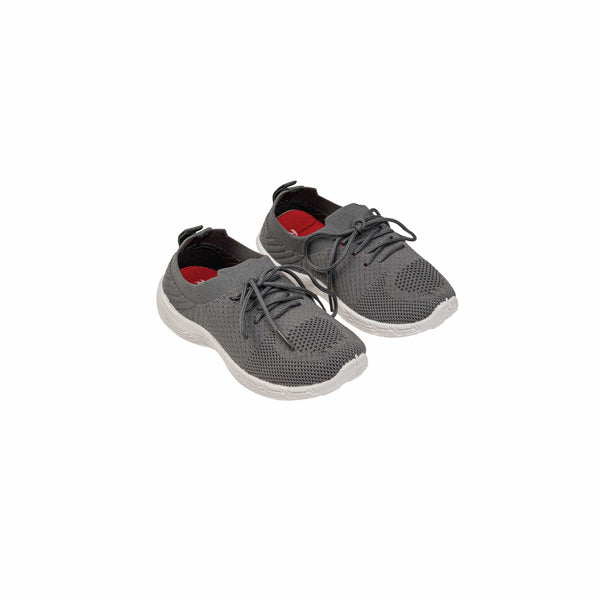Grey Sports School Shoes for Kids