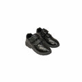 Double Velcro Black School Shoes