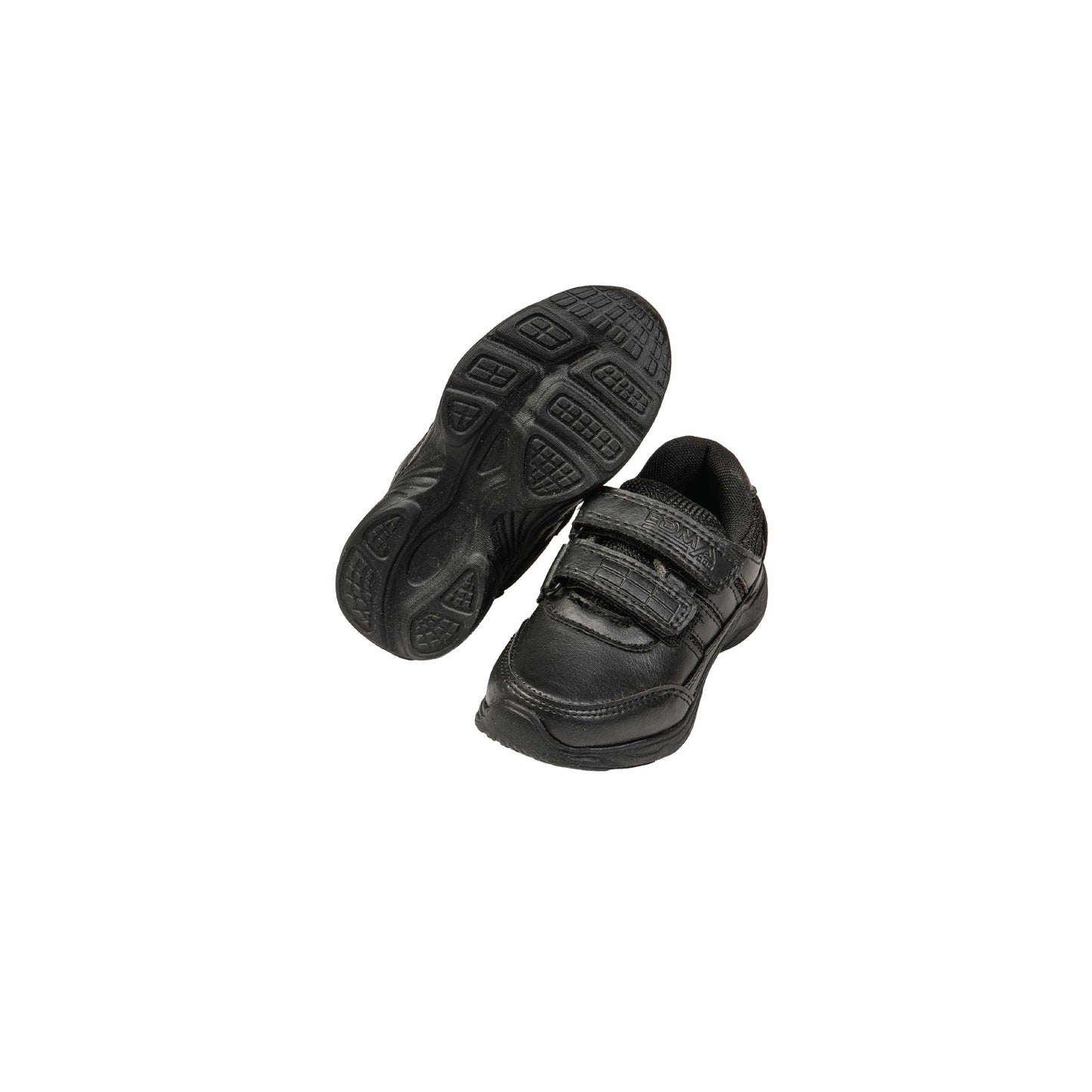 Premium Black Double Strap School Shoes