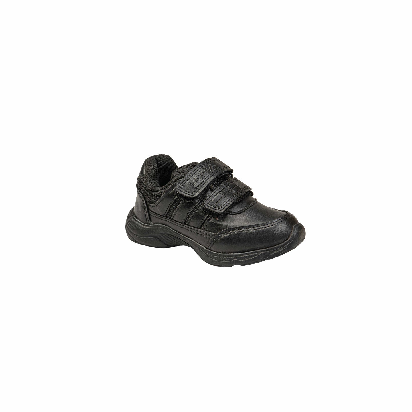 Premium Black Double Strap School Shoes