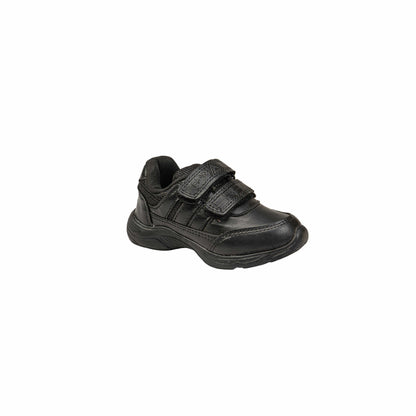 Premium Black Double Strap School Shoes