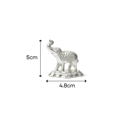 Shivora Silver Elephant Idol