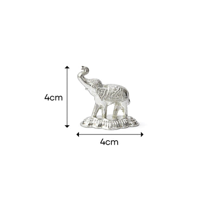 Shivora Silver Elephant Idol