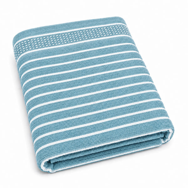 Premium Linen Bath Towel for Men & Women – Slate Blue