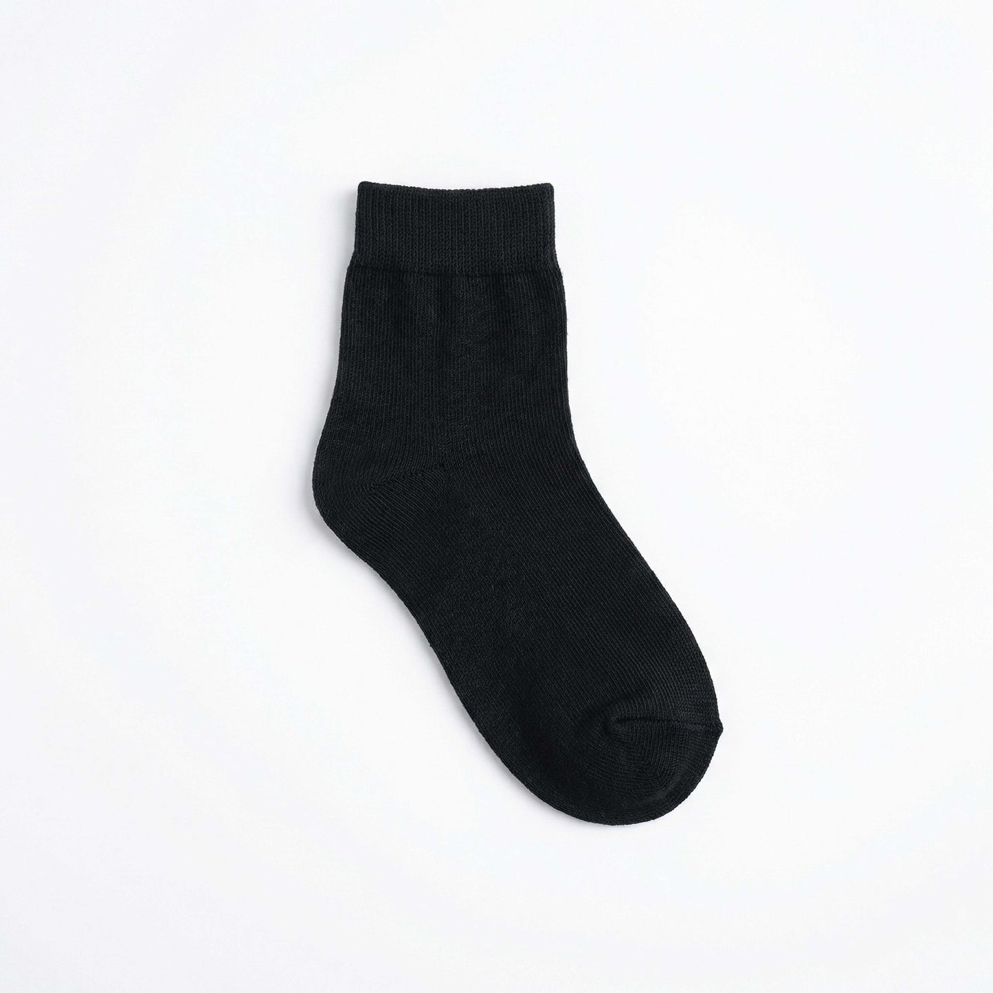 Black School Ankle Socks