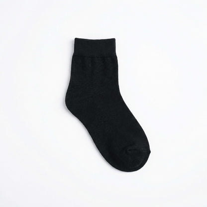 Black School Ankle Socks