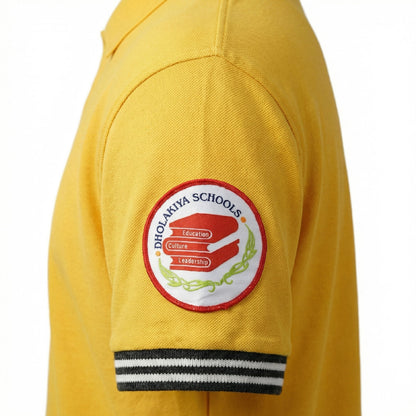 Dholakiya School Sports Uniform T-Shirt –Yellow