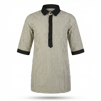 Pragati School Striped Uniform Long Top