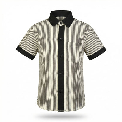 Pragati School Striped Uniform Girls Shirt