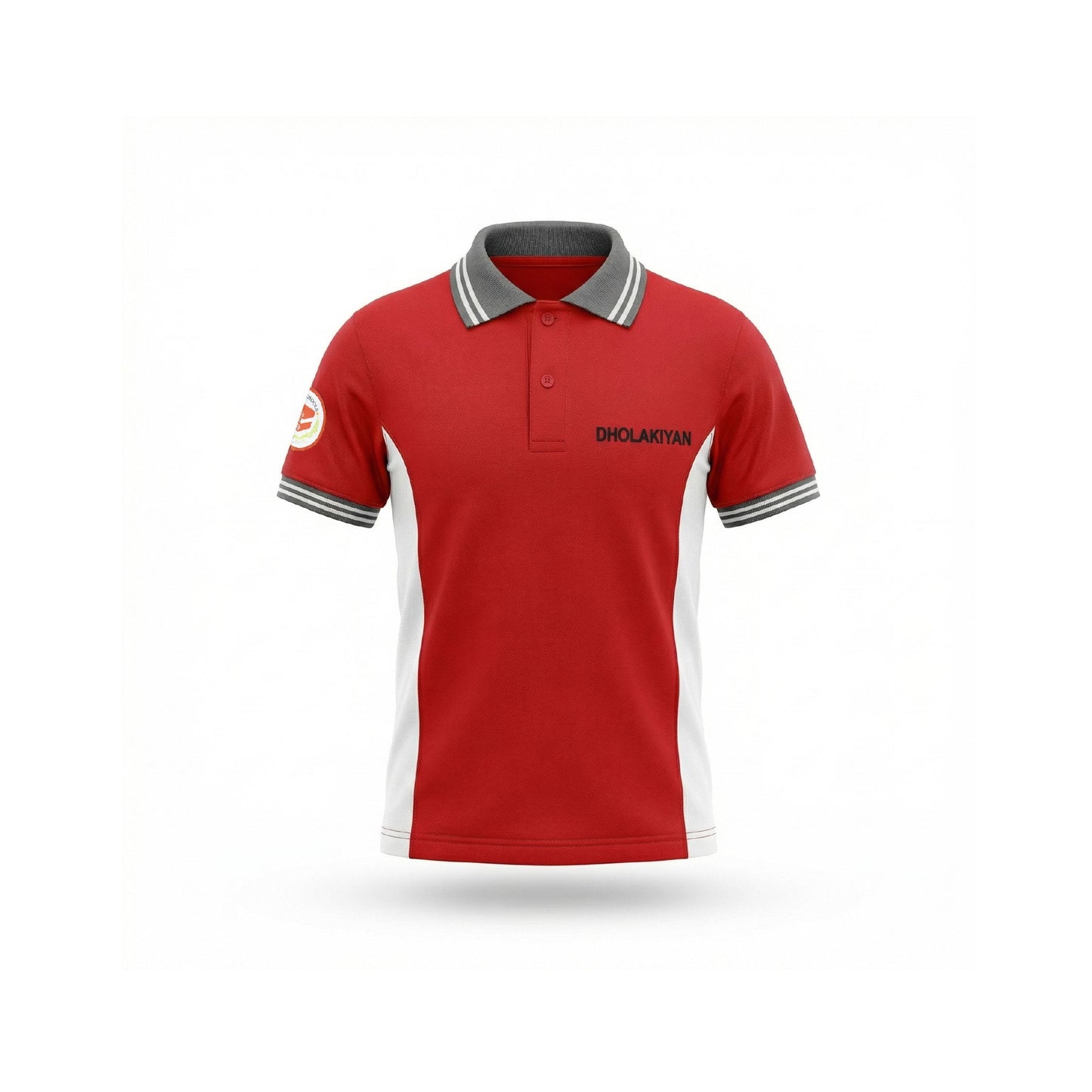 Dholakiya School Sports Uniform T-Shirt – RED