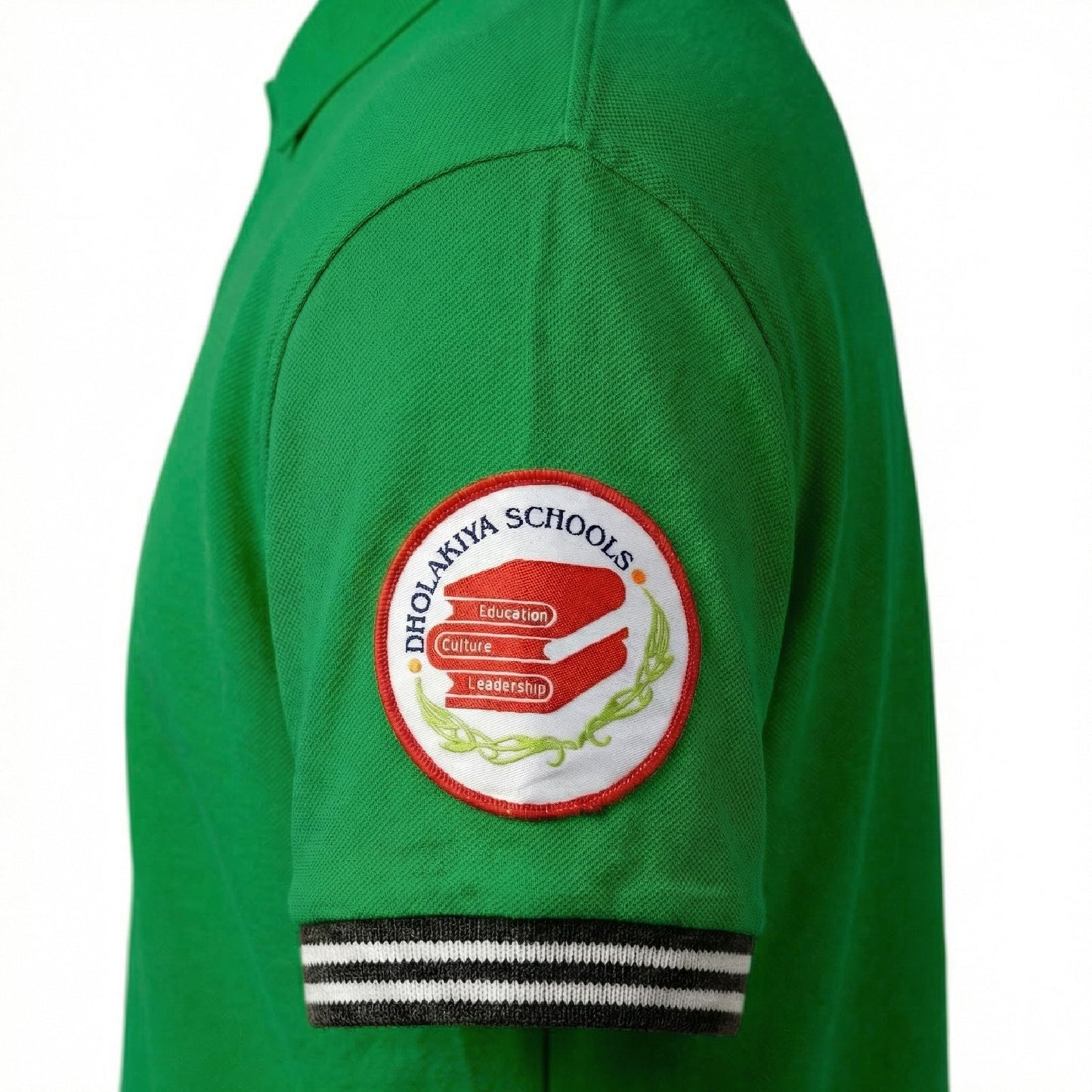 Dholakiya School Sports Uniform T-Shirt – Green