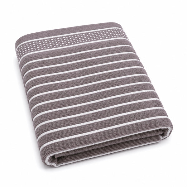 Premium Linen Bath Towel for Men & Women – Taupe