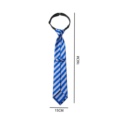 Shri Raj School Uniform Necktie | Blue & Grey