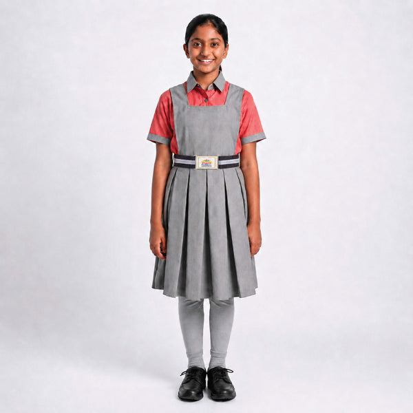 Parimal School Girls Pinafore Dress