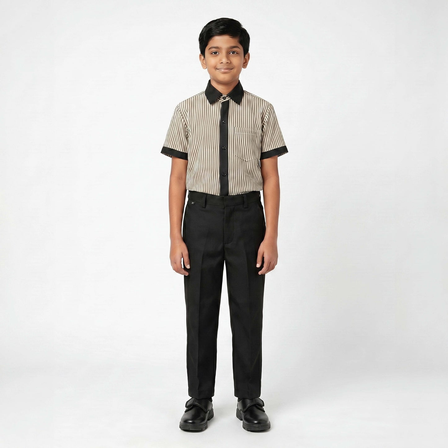 Pragati School Striped Formal Uniform for Boys