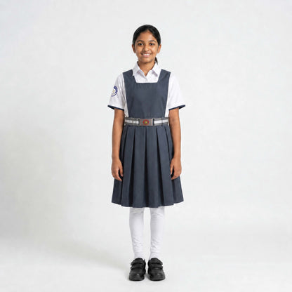 Shri Raj School Uniform Girls Formal Pinafore Dress