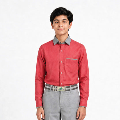 Madhuvan school  Full Sleeve School Uniform Shirt