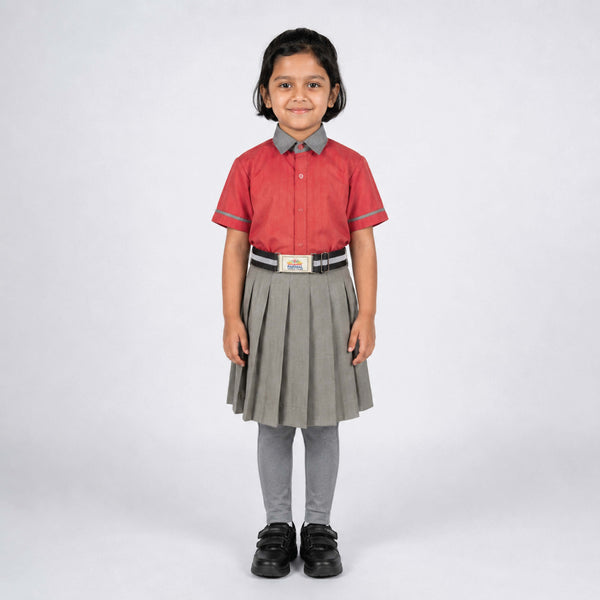 Parimal School Formal Uniform for Girls ( 1 to 4 Std )