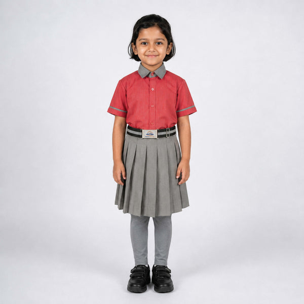 Mehul School Formal Uniform for Girls ( 1 to 4 Std )