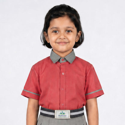 Madhuvan School  Half Sleeve School Uniform Shirt