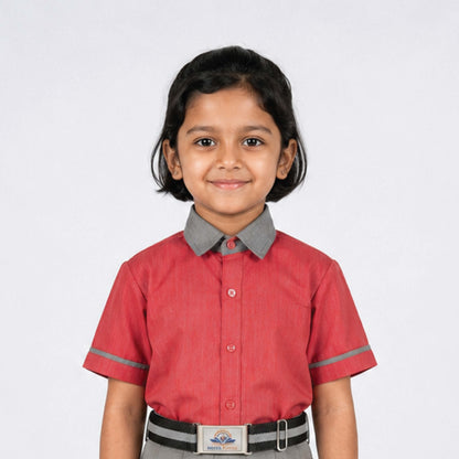 Mehul School  Half Sleeve School Uniform Shirt