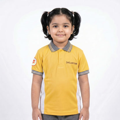 Dholakiya School Sports Uniform Yellow