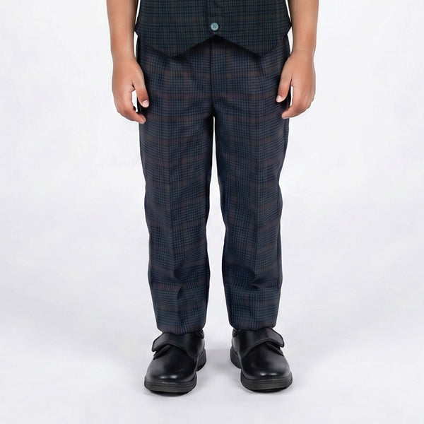Dholakiya School Uniform Checks Trouser