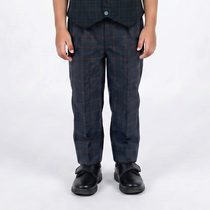 Dholakiya School Uniform Checks Trouser