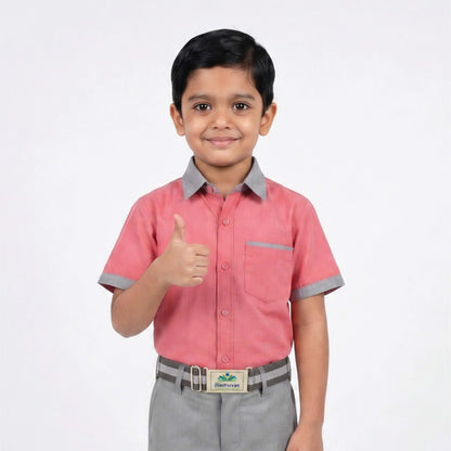 Madhuvan School Formal Shirt for Boys