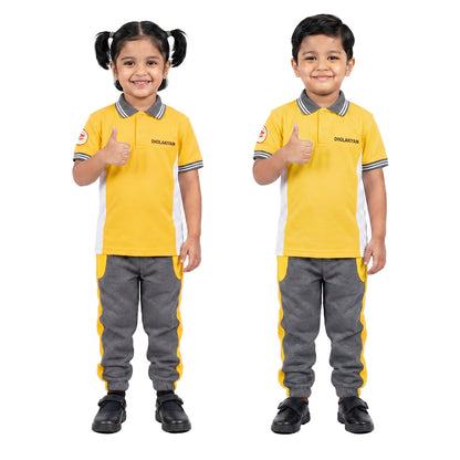 Dholakiya School Sports Uniform Yellow