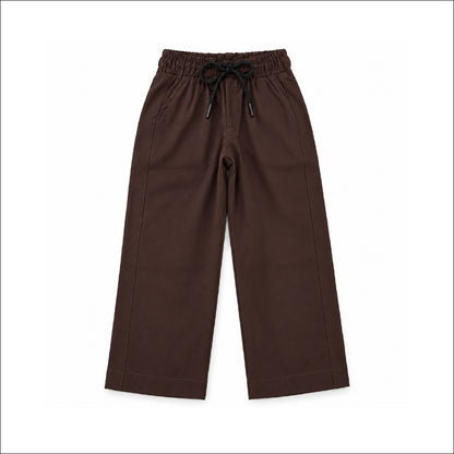 Boys Dark Brown Shirt & Pant Set | Half Sleeve Collared Button-Down Shirt with Matching Full-Length Trousers | Kids Casual Co-Ord Set for Party, Family Functions & Daily Wear