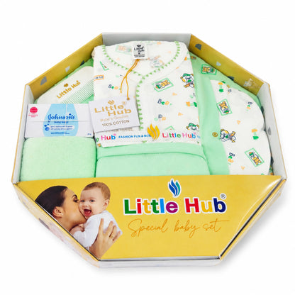 100% Cotton Newborn Baby Clothing Set – 7 Pieces