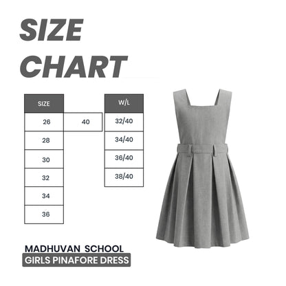 Madhuvan School Girls Pinafore Dress