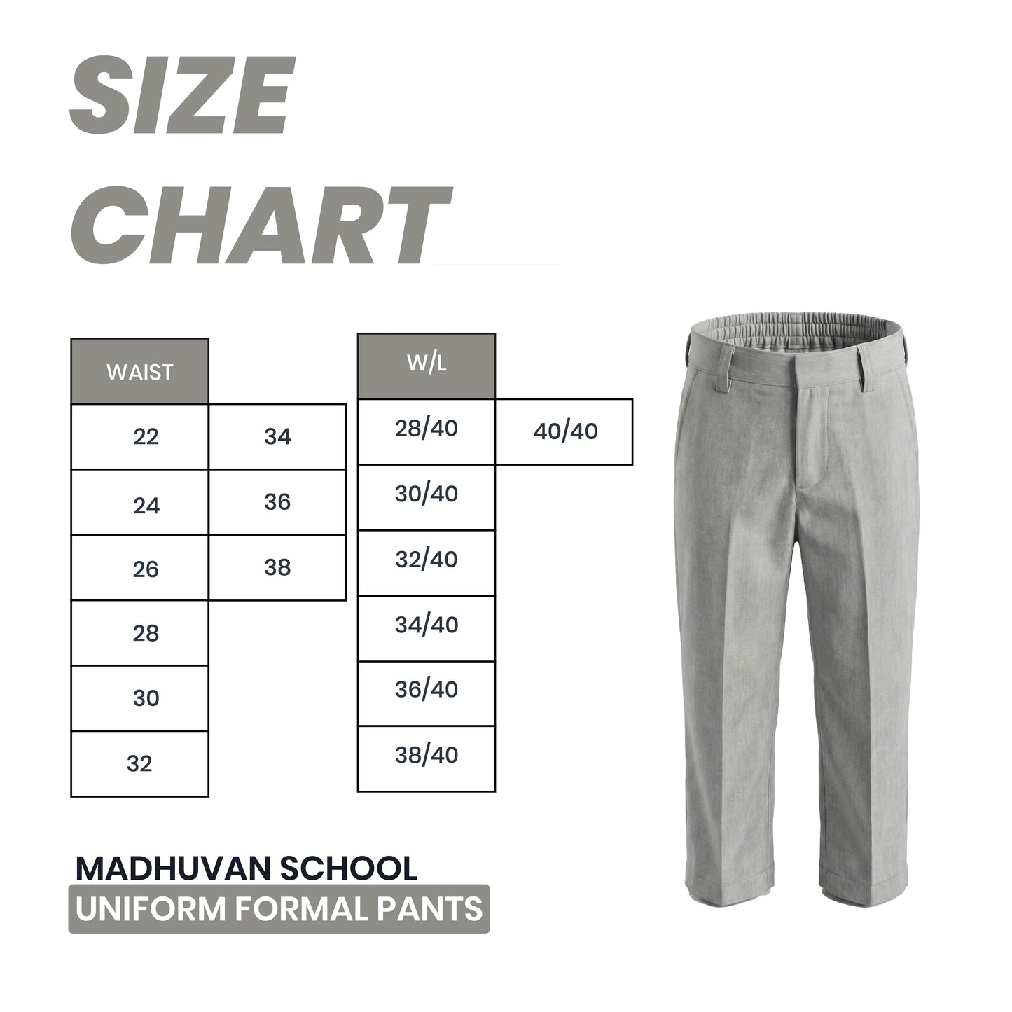 Madhuvan School Boys Uniform Pants