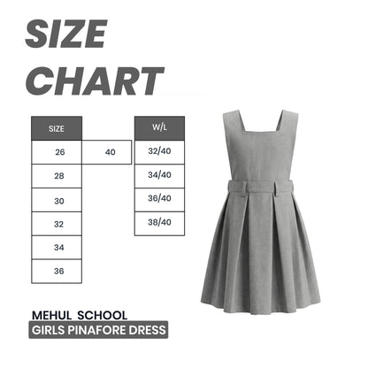 Mehul School Girls Pinafore Dress