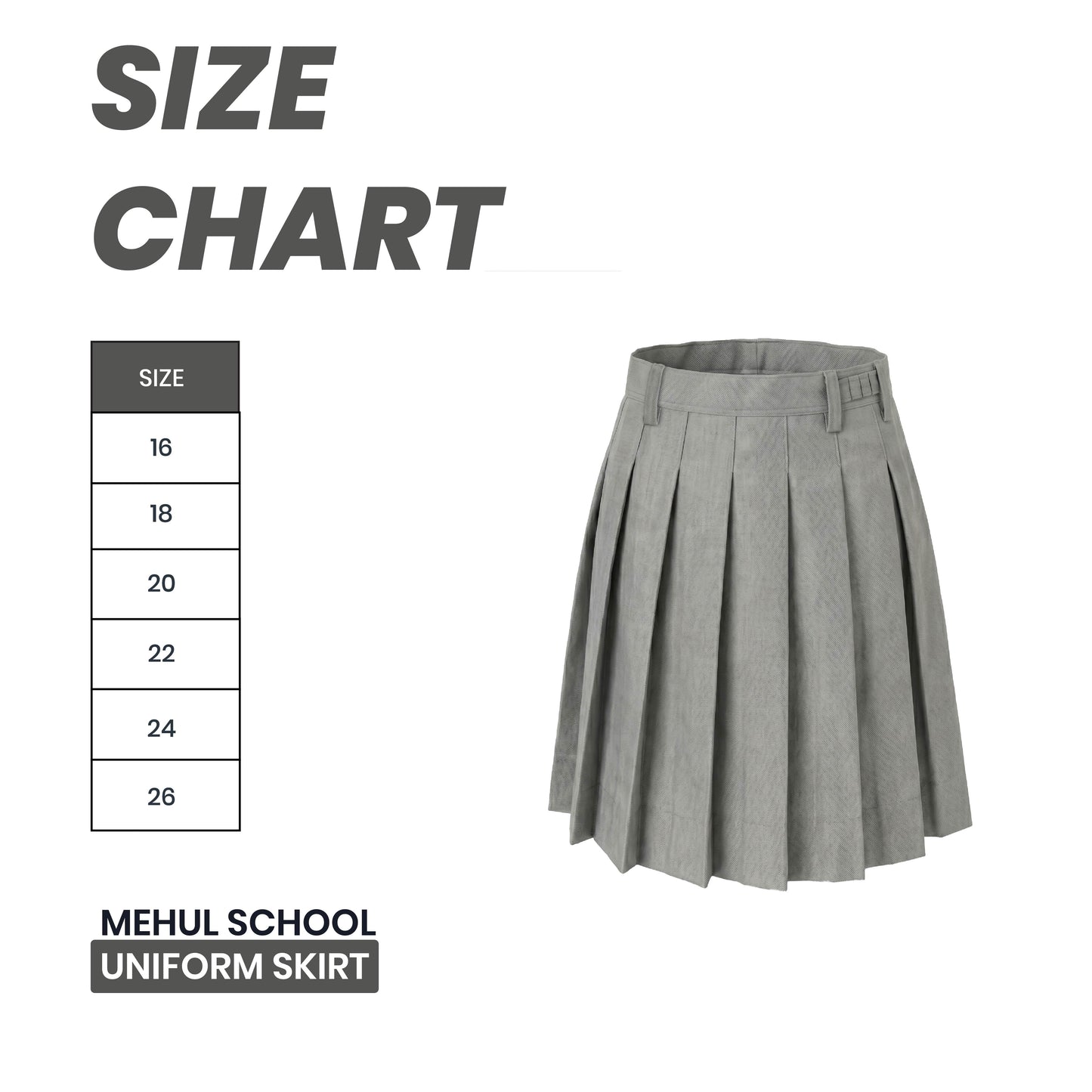 Mehul School Uniform Skirt