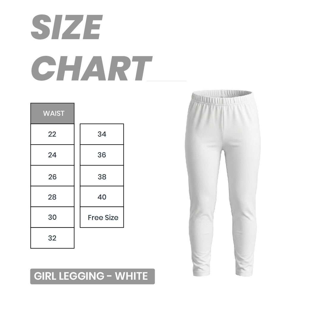 Girl Legging - White