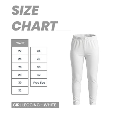 Girl Legging - White