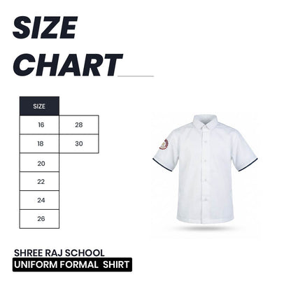 Shri Raj School Uniform Formal Boy Shirt (1 to 10 Std )